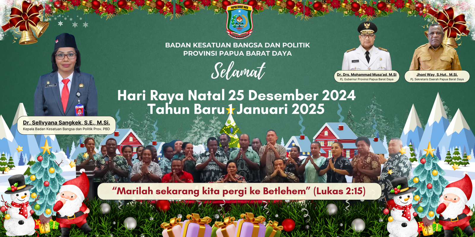 Kesbangpol Ucapan Natal