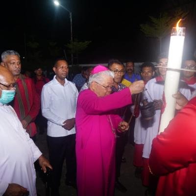Gubernur Hadiri Pawai Paskah Pemuda Katolik di Merauke