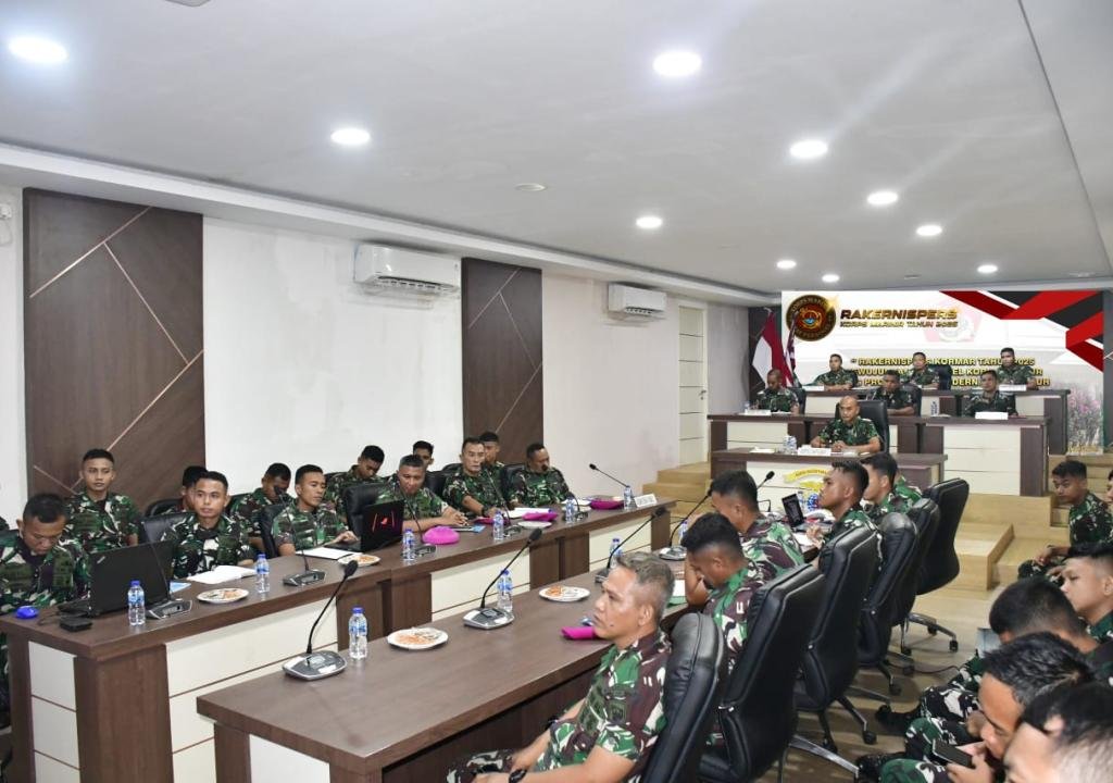 Insan Personel Pasmar 3 Ikuti Vicon Rakernispers Korps Marinir Tahun 2025