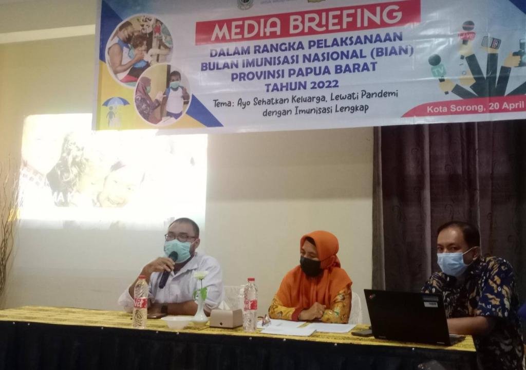 Zona Merah Imunisasi Rendah, Dinkes Papua Barat Siap Menyukseskan BIAN 2022