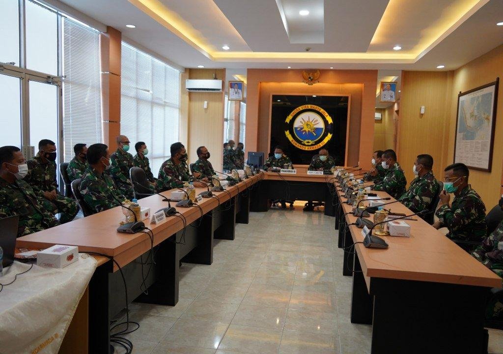 Taklimat Akhir Audit Itjen TNI di KOARMADA III TA. 2020