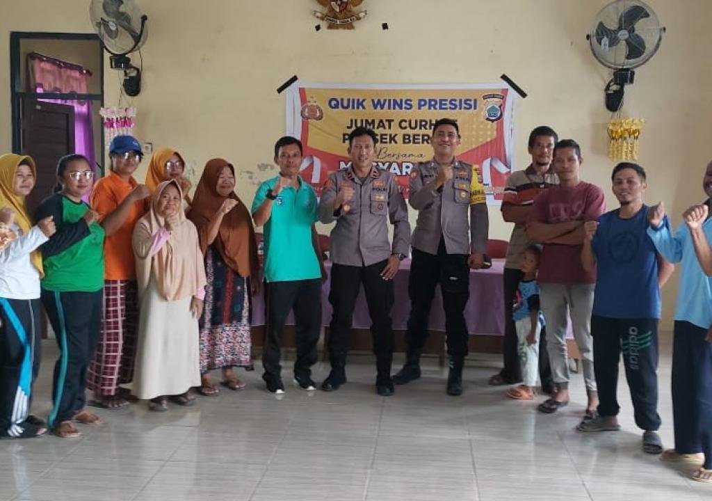 Melalui Jum’at Curhat, Kapolsek Beraur Dengarkan Keluhan Masyarakat