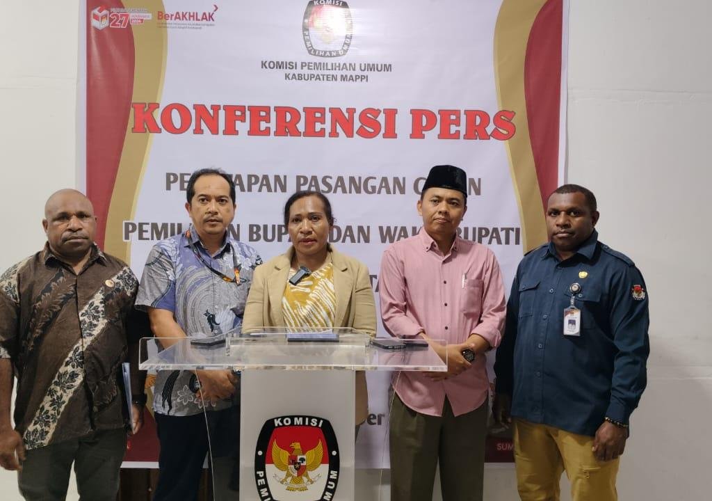 KPU resmi tetapkan lima calon Bupati dan Wakil Bupati Mappi
