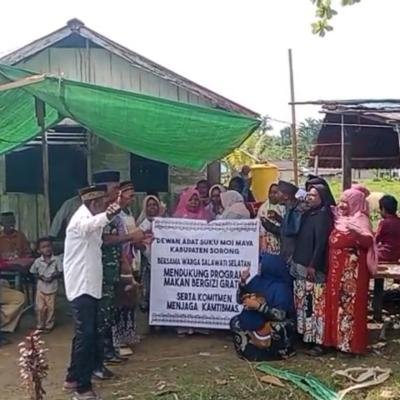 Dukung Program Makan Bergizi Gratis, Dewan Adat Moi Maya dan Warga Salawati Selatan Gelar Deklarasi Damai