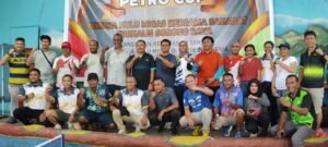 Petro Cup 2024 pertandingan Tenis Meja di GOR Nusantara Kota Sorong