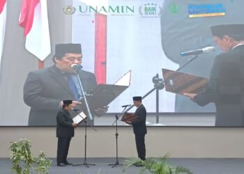 Pelantilan Rektor UNAMIN Sorong Muhammad Ali