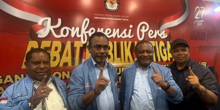 Paslon Cagub dan Cawagub PBD nomor urut 1, Abdul Faris Umlati dan Petrus Kasihiw 'ARUS'