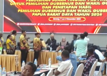 Rapat pleno terbuka rekapitulasi hasil perhitungan perolehan dan penetapan suara Provinsi Papua Barat Daya 2024