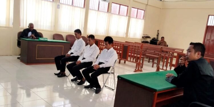 3 terdakwa perkara tambang emas ilegal Kabupaten Tambrauw jalani sidang tuntutan