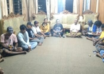 Rapat konsolidasi tim sobat GAUL Raja Ampat.(Foto/drk.MataPapua)