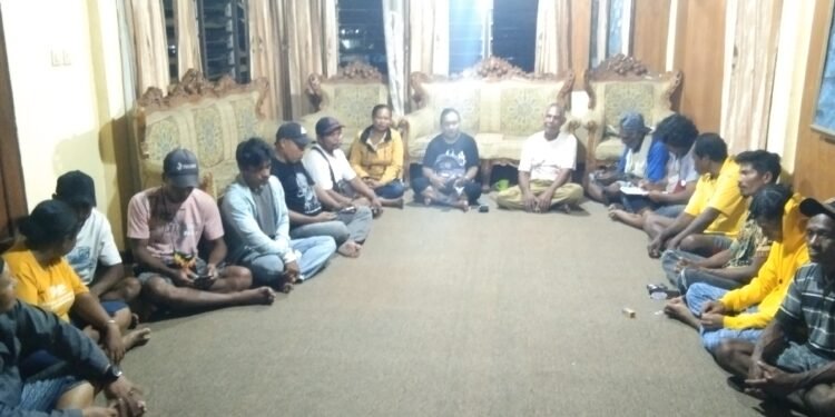 Rapat konsolidasi tim sobat GAUL Raja Ampat.(Foto/drk.MataPapua)